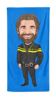 Cartoon Handdoek Policeman - Pillow Buddies