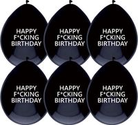 Ballonnen Happy F*cking Birthday (6st)