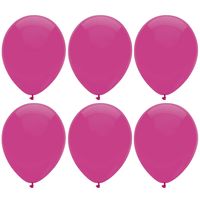 Ballonnen verjaardag/thema feest - 200x stuks - donkerroze - 29 cm