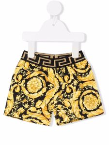 Versace Kids short de sport Barocco Baby - Noir