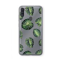 Tropische bladeren: Samsung Galaxy A11 Transparant Hoesje