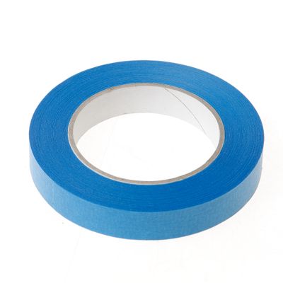 Afplaktape blauw uv best.19mx50mtr