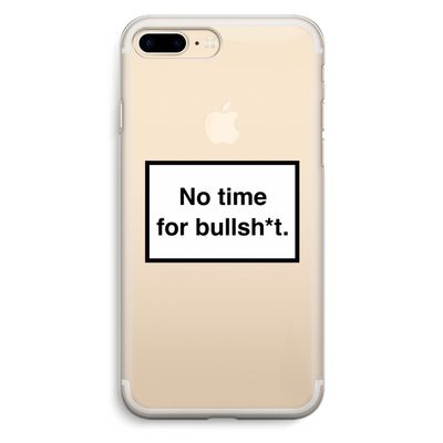 No time: iPhone 7 Plus Transparant Hoesje