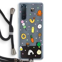Happy bento friends: Sony Xperia 5 II Transparant Hoesje met koord