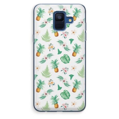 Ananas bladeren: Samsung Galaxy A6 (2018) Transparant Hoesje