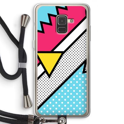 Pop Art #3: Samsung Galaxy A8 (2018) Transparant Hoesje met koord