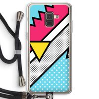 Pop Art #3: Samsung Galaxy A8 (2018) Transparant Hoesje met koord