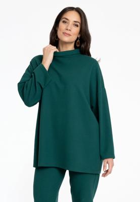Yoek Wijde trui | Dark Green | Maat 58/60