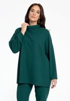 Yoek Wijde trui | Dark Green | Maat 54/56