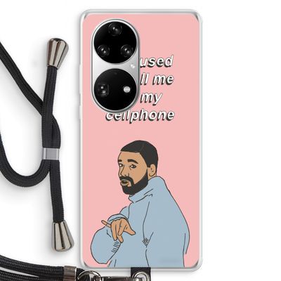 Hotline bling: Huawei P50 Pro Transparant Hoesje met koord