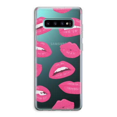 Bite my lip: Samsung Galaxy S10 Plus Transparant Hoesje