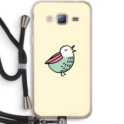Birdy: Samsung Galaxy J3 (2016) Transparant Hoesje met koord