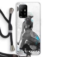 I will not feel a thing: Oppo A95 5G Transparant Hoesje met koord