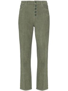 Reformation pantalon droit Cynthia en velours côtelé - Vert