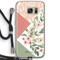 Sweet heaven geometrics: Samsung Galaxy S7 Transparant Hoesje met koord