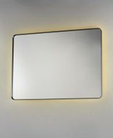 Sub 148 spiegel met ronde hoeken en LED-verlichting 80 x 80 cm, mat zwart