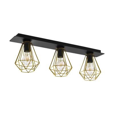 Eglo PlafondlampTarbes 2 zwart met goud - 43655