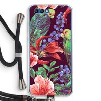 Papegaaien: Honor 10 Transparant Hoesje met koord
