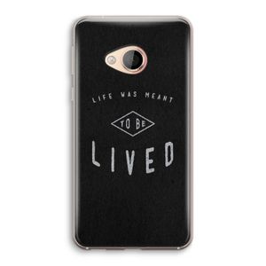 To be lived: HTC U Play Transparant Hoesje