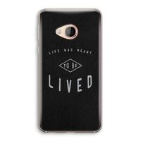 To be lived: HTC U Play Transparant Hoesje