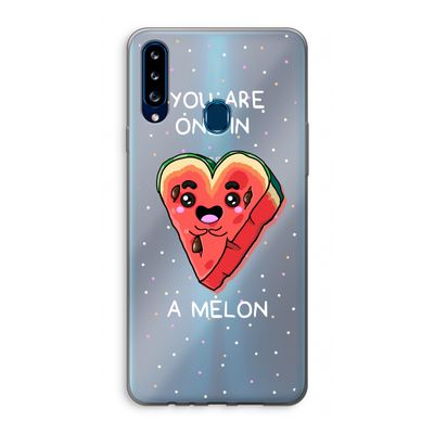 One In A Melon: Samsung Galaxy A20s Transparant Hoesje