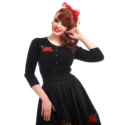 Jessie Rose Embroidery Cardigan Black-34 (NL)/ 8 (UK) | 50% korting Jessie Rose Embroidery Cardigan Black-34 (NL)/ 8 (UK) | 50% korting