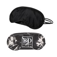 Bellatio Design Slaapmaskers - oogmaskers - microfiber - one size fits all - zwart - elastiek Bellatio Design Slaapmaskers - oogmaskers - microfiber - one size fits all - zwart - elastiek