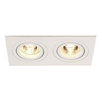 SLV InbouwspotNew Tria GU10 2 Square 17cm wit - 113512