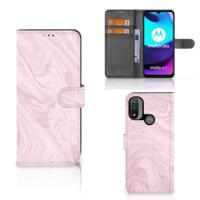 Motorola Moto E20 | E30 | E40 | Bookcase | Marble Pink - Origineel Cadeau Vriendin