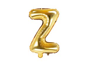 Folieballon Goud Letter 'Z' - 35cm