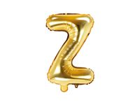 Folieballon Goud Letter 'Z' - 35cm - thumbnail