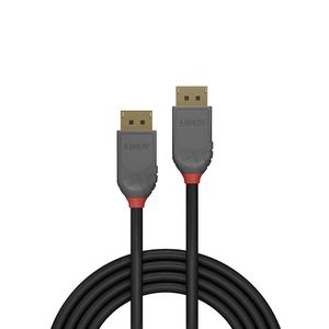 LINDY 36487 DisplayPort-kabel Aansluitkabel DisplayPort-stekker, DisplayPort-stekker 15.00 m Zwart