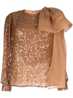 Sachin & Babi Marlena sequin-embellished blouse - Tons neutres - thumbnail