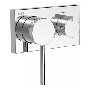Douchekraan Tres 3V | Inbouw | Mengkraan | Excl.Inbouwdeel | 3-weg | Rond | Chroom