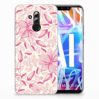 Huawei Mate 20 Lite | TPU Case | Pink Flowers