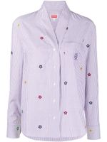 Kenzo chemise rayée en popeline à rayures - Violet
