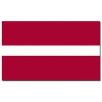 Landen thema vlag Letland 90 x 150 cm feestversiering
