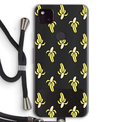 Bananas: Pixel 4a 5G Transparant Hoesje met koord