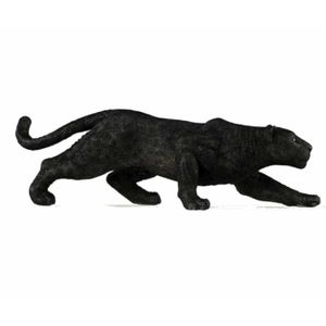 Plastic speelgoed figuur zwarte panter 14 cm
