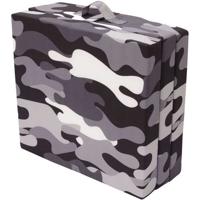 Opvouwbare haardstoel - SAMBA - Grijs - Multi-positie - Militaire camouflage - 190 x 70 x 9 cm