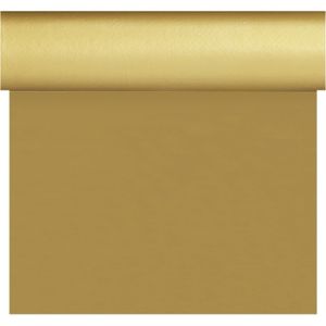 Bruiloft/huwelijk gouden tafelloper/placemats 40 x 480 cm