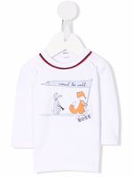 BOSS Kidswear t-shirt imprimé en coton biologique - Blanc