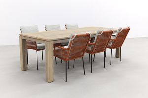 Teresa Terra/Rome grey 240 cm. tuinset - 7-delig