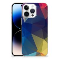 iPhone 14 Pro Max | TPU Hoesje | Polygon Dark