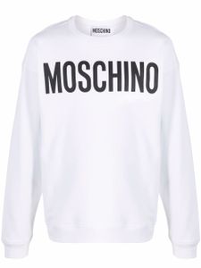 Moschino sweat à logo imprimé - Blanc