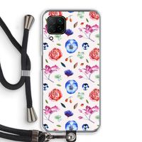 Bloemetjes: Huawei P40 Lite Transparant Hoesje met koord