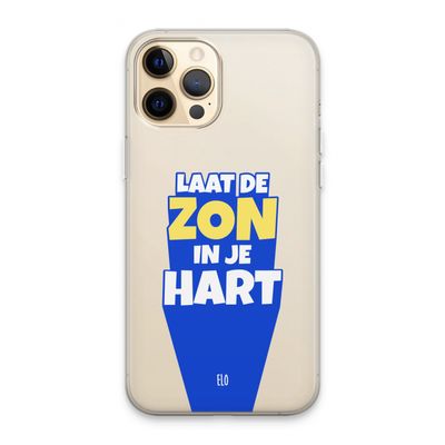 Laat de zon in je hart: iPhone 13 Pro Max Transparant Hoesje