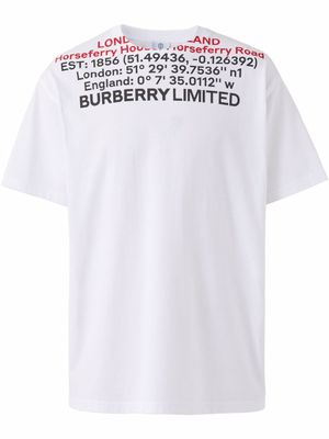 Burberry t-shirt à imprimé Location - Blanc