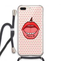 Yolo Denise: iPhone 8 Plus Transparant Hoesje met koord