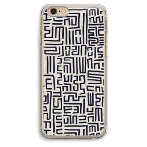 Moroccan Print: iPhone 6 Plus / 6S Plus Transparant Hoesje